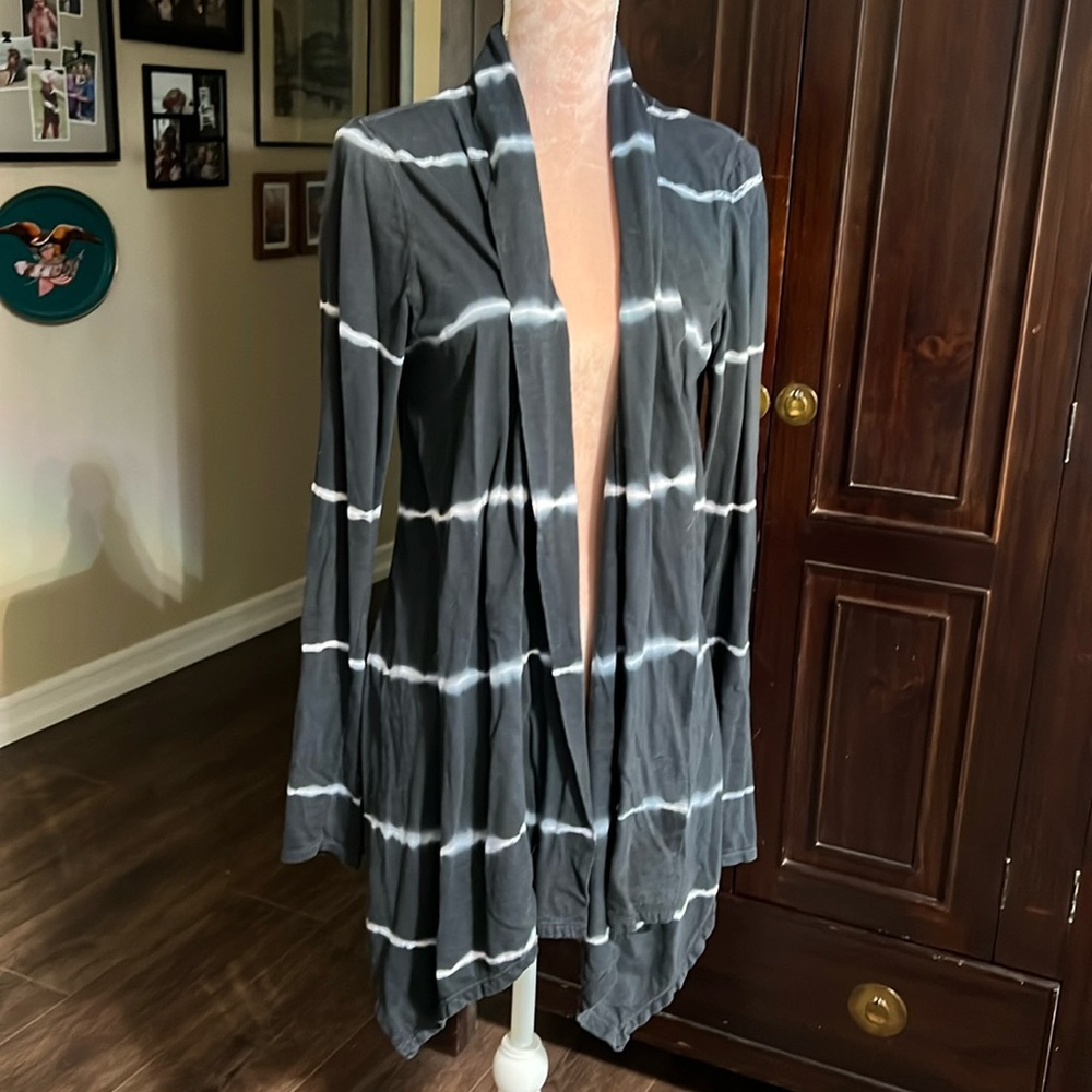 Lucky Brand tie dye open front cardigan